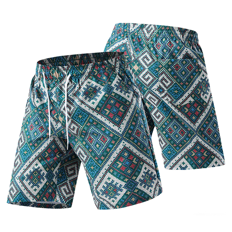 Fashion Ethnic Wear For Men - Bohemian Ethnic Shorts Summer Beach Wear