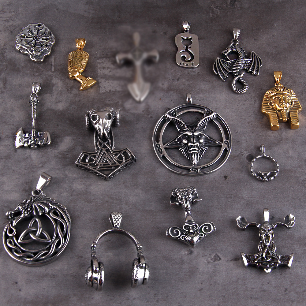 Ethnic Fashion Clearance Sale - Clearance Sale!!!stainless steel Dragon Skull Satan