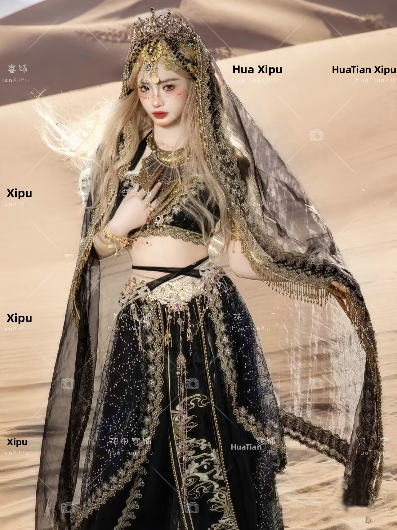 Ethnic Fashion Shoot - Exotic Style Dunhuang Flying Hanfu Women's