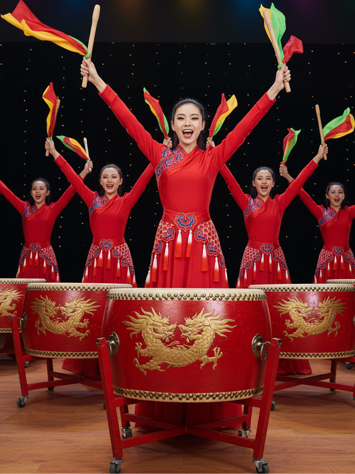 Ethnic Wear - New 2026 Drum Performance Costume Men
