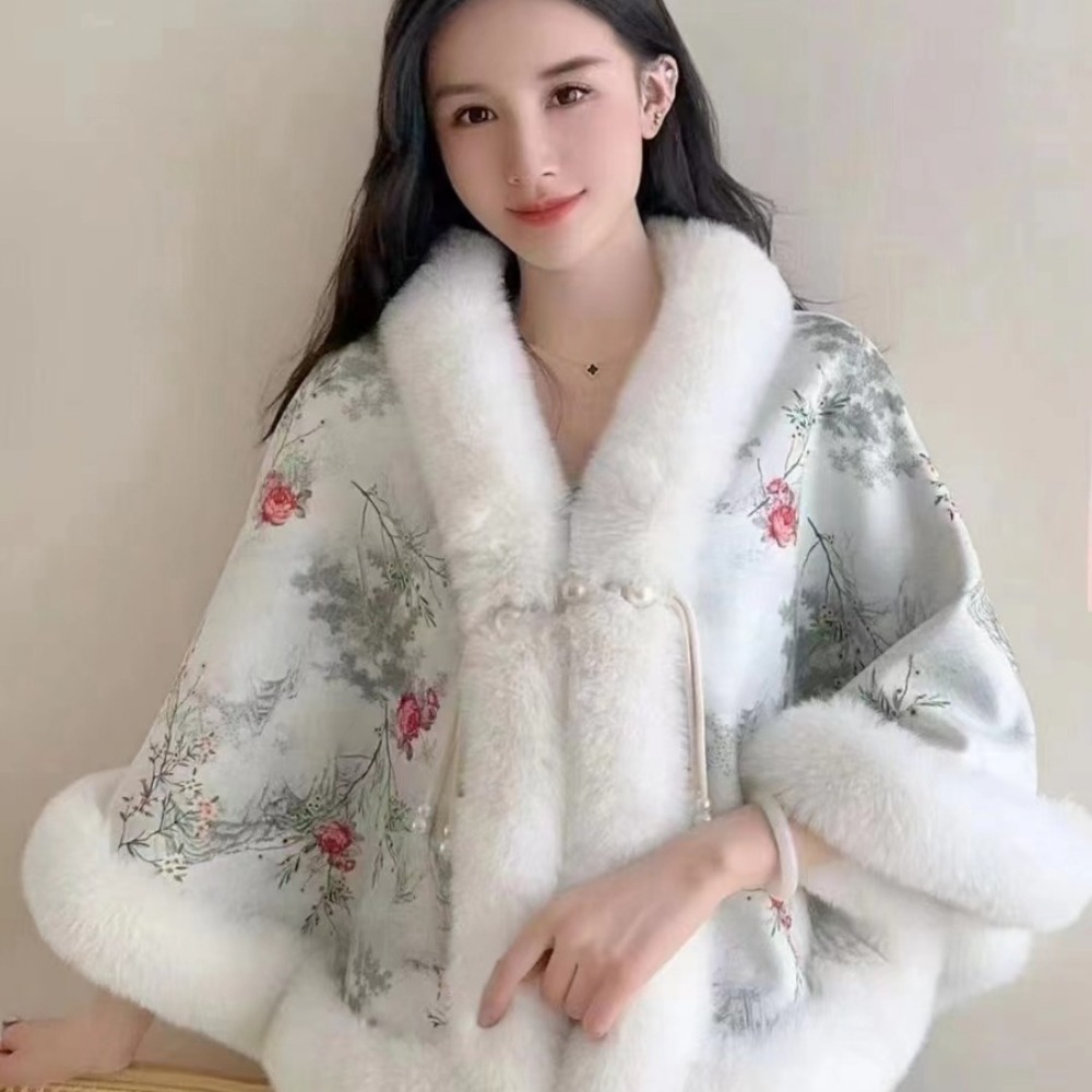 Winter Ethnic Fashion For Women - Cloak Capes Ponchos Coats Women Clothing