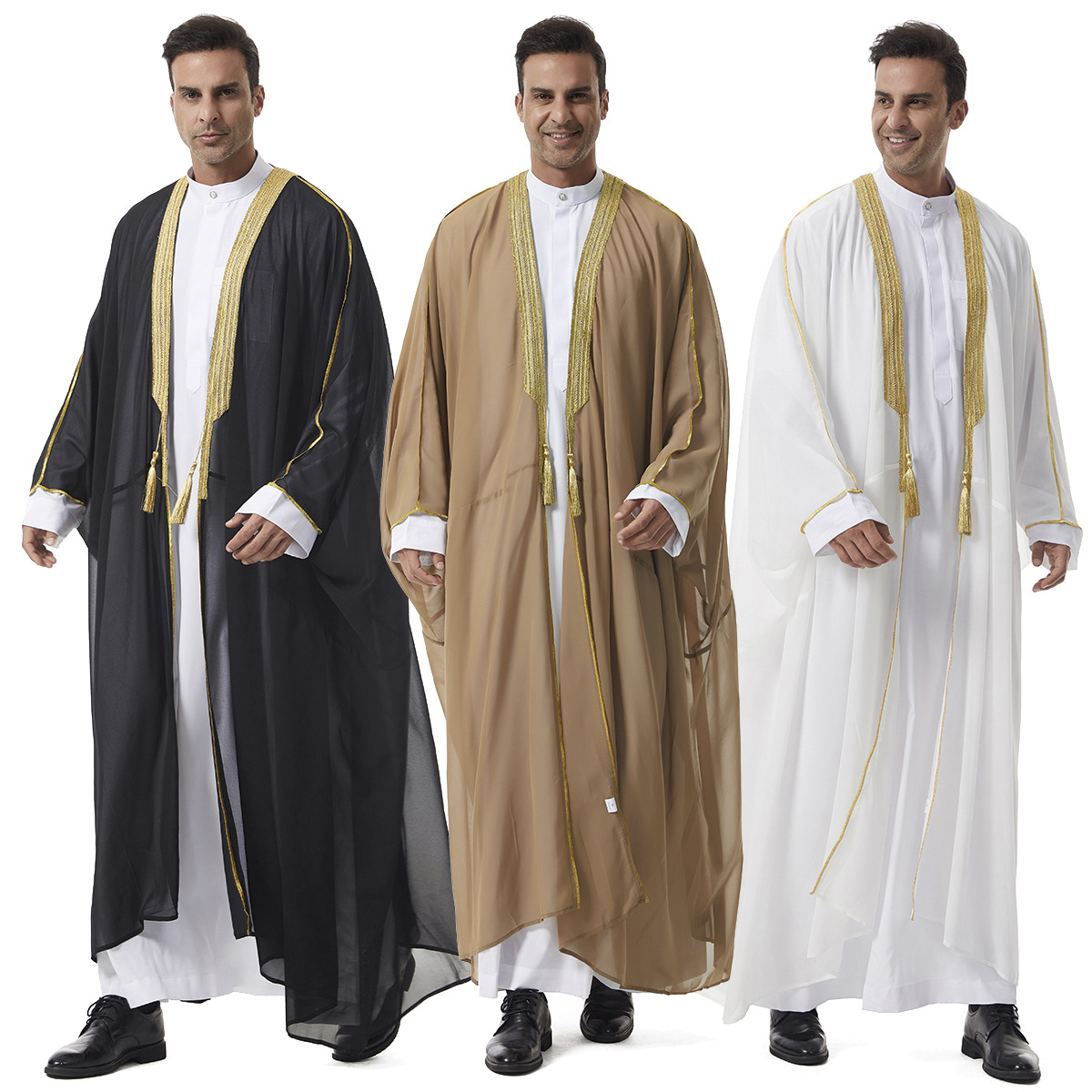 Fashion Ethnic Wear For Men - Muslim Robes for Men Long Sleeves