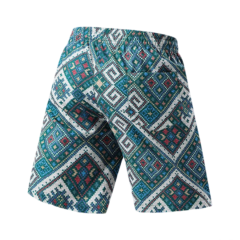 Bohemian Ethnic Shorts Summer  - Fashion Ethnic Wear For Men ulasan dan harga