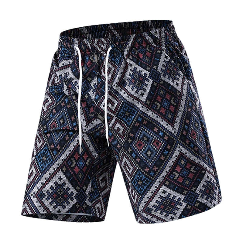 Bohemian Ethnic Shorts Summer  - Fashion Ethnic Wear For Men ulasan dan harga