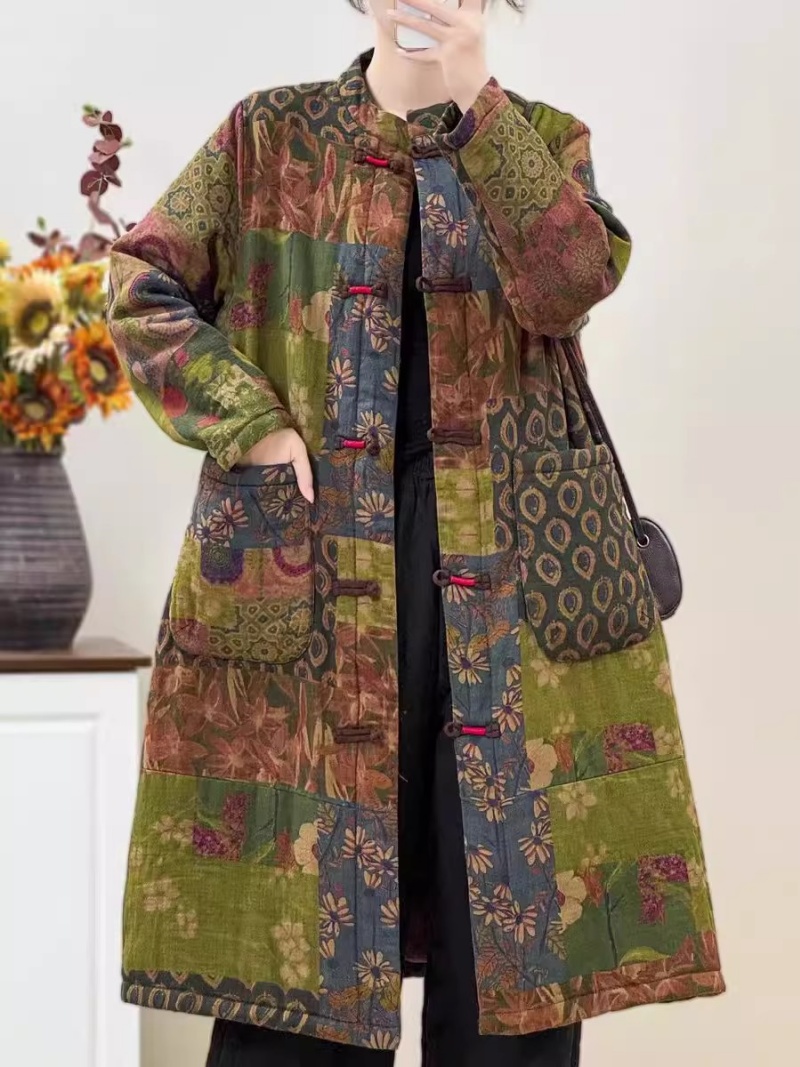 Ethnic Style Retro Floral Plat - Winter Ethnic Fashion For Women ulasan dan harga