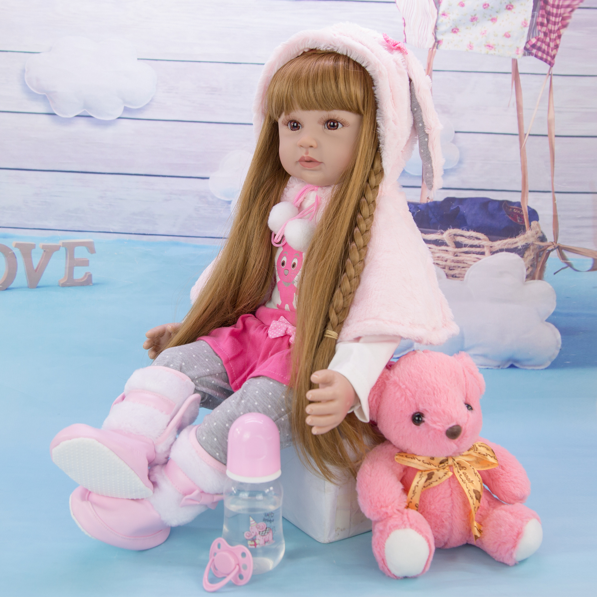 60cm Reborn Dolls With Long Ha - Ethnic Fashion Girls ulasan dan harga