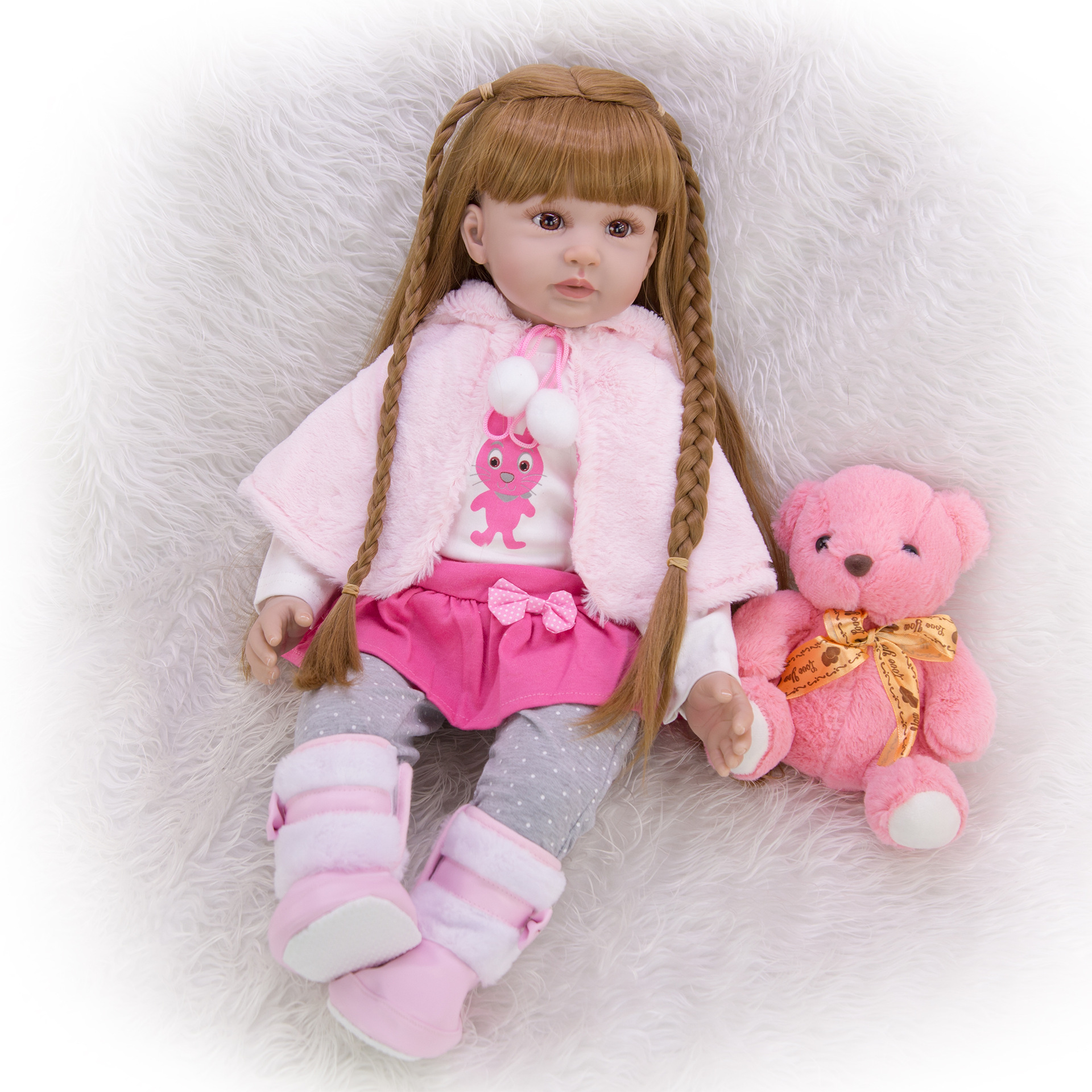 60cm Reborn Dolls With Long Ha - Ethnic Fashion Girls ulasan dan harga