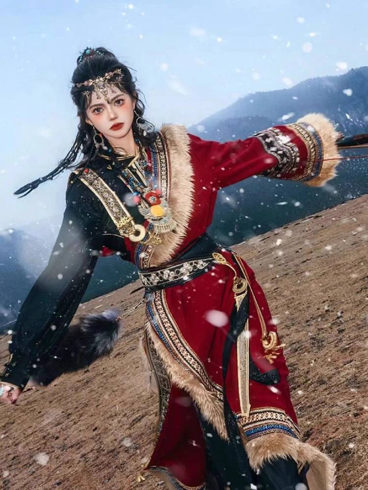 New Tibetan robe Tibet brigade - Ethnic Clothing & Online Fashion Store Khaadi Pk ulasan dan harga