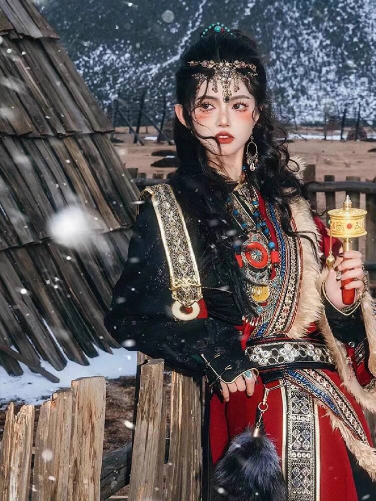 New Tibetan robe Tibet brigade - Ethnic Clothing & Online Fashion Store Khaadi Pk ulasan dan harga