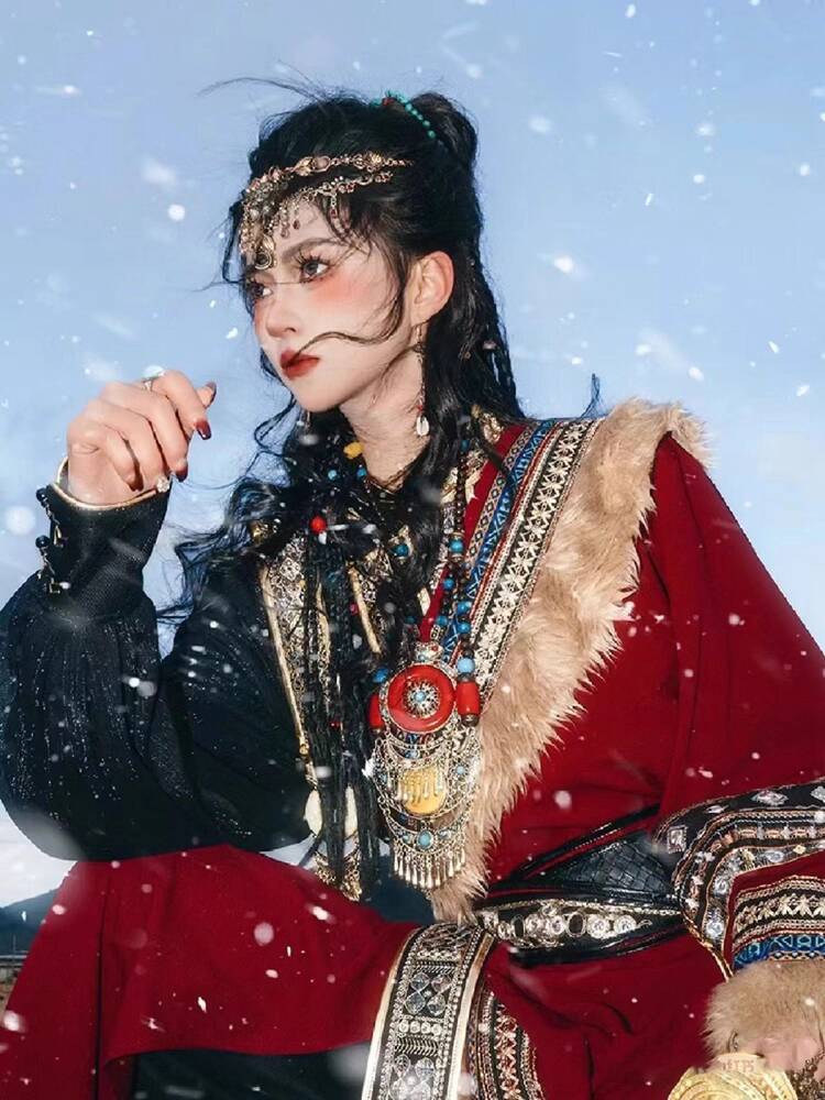 New Tibetan robe Tibet brigade - Ethnic Clothing & Online Fashion Store Khaadi Pk ulasan dan harga