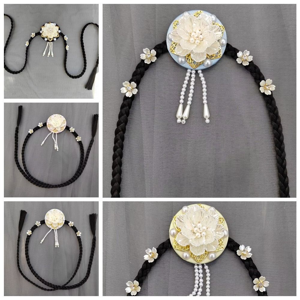 Retro Flower Hanbok Wig Headdr - Ethnic Fashion Girls ulasan dan harga
