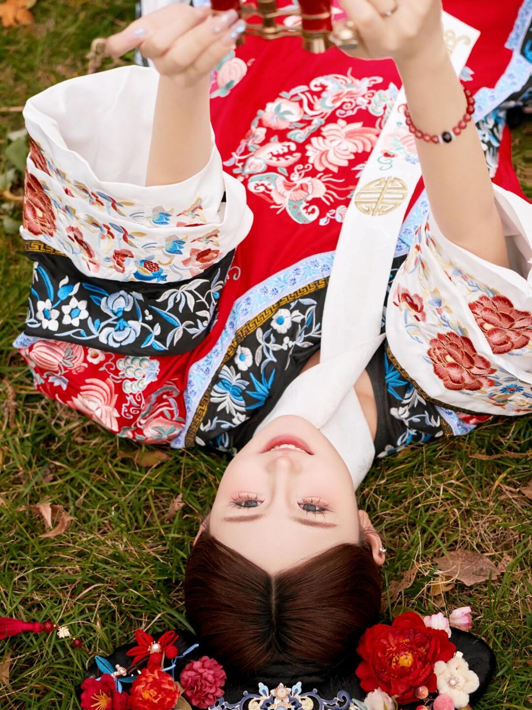 Qing Dynasty  Lady Costume Wom - Ethnic Fashion Shoot ulasan dan harga