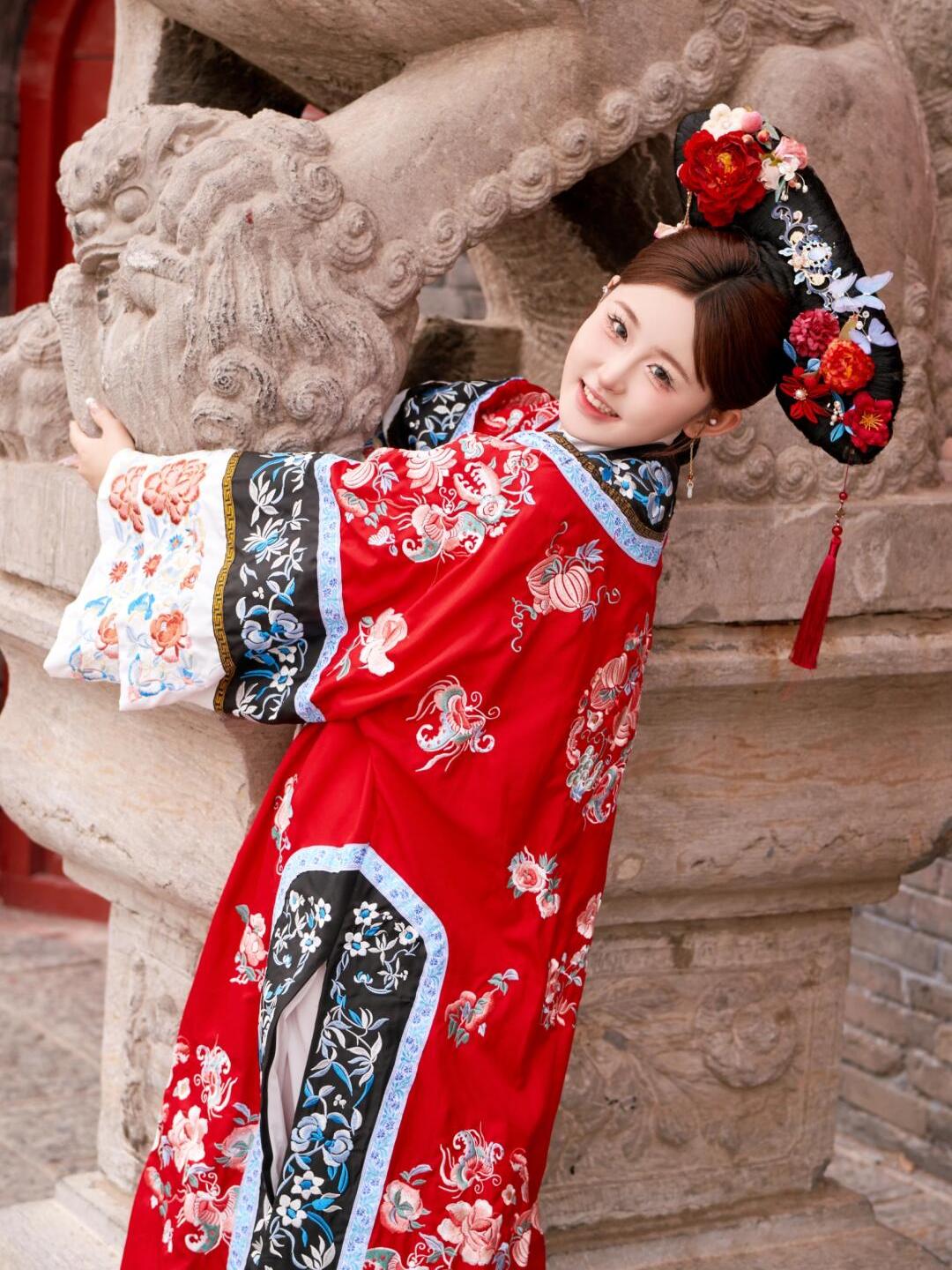 Qing Dynasty  Lady Costume Wom - Ethnic Fashion Shoot ulasan dan harga