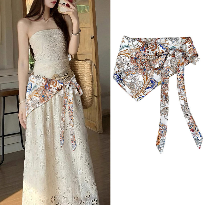 Cashew flower triangular scarf - Ethnic Wear ulasan dan harga