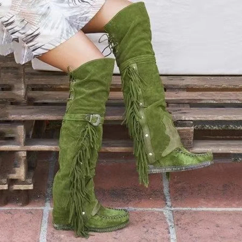 Fashion Bohemia Knee-length Wo - Ethnic Fashion Girls ulasan dan harga