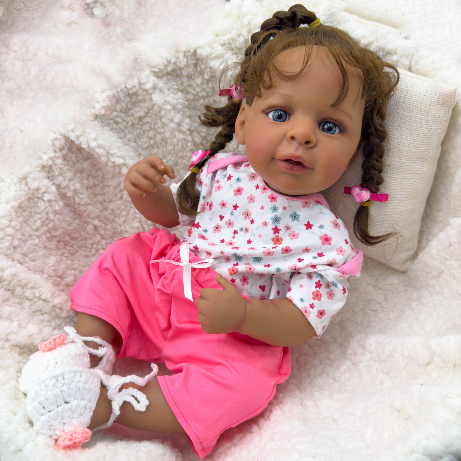 Dark Skin Jaylan bebe Doll Reb - Ethnic Fashion Girls ulasan dan harga