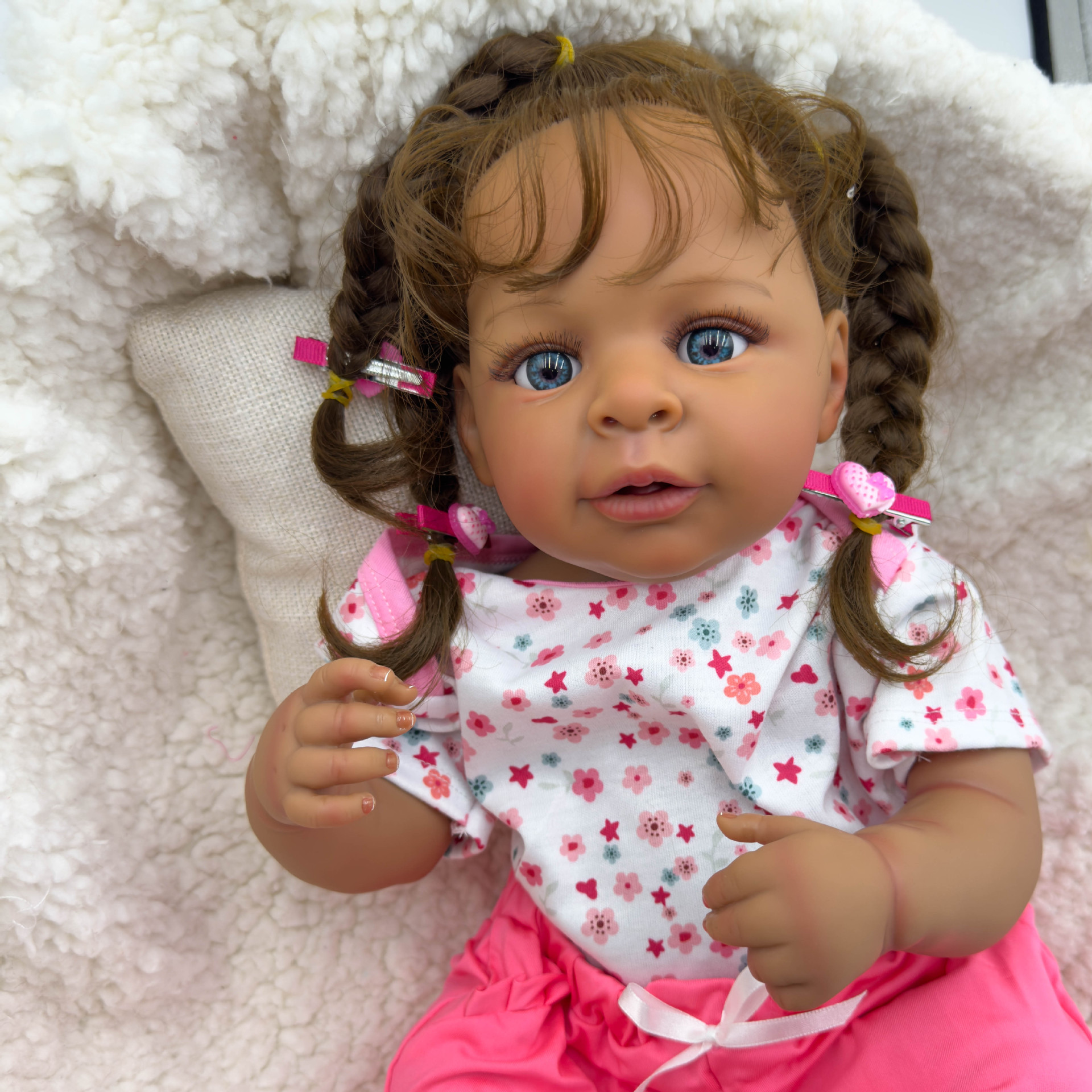Dark Skin Jaylan bebe Doll Reb - Ethnic Fashion Girls ulasan dan harga
