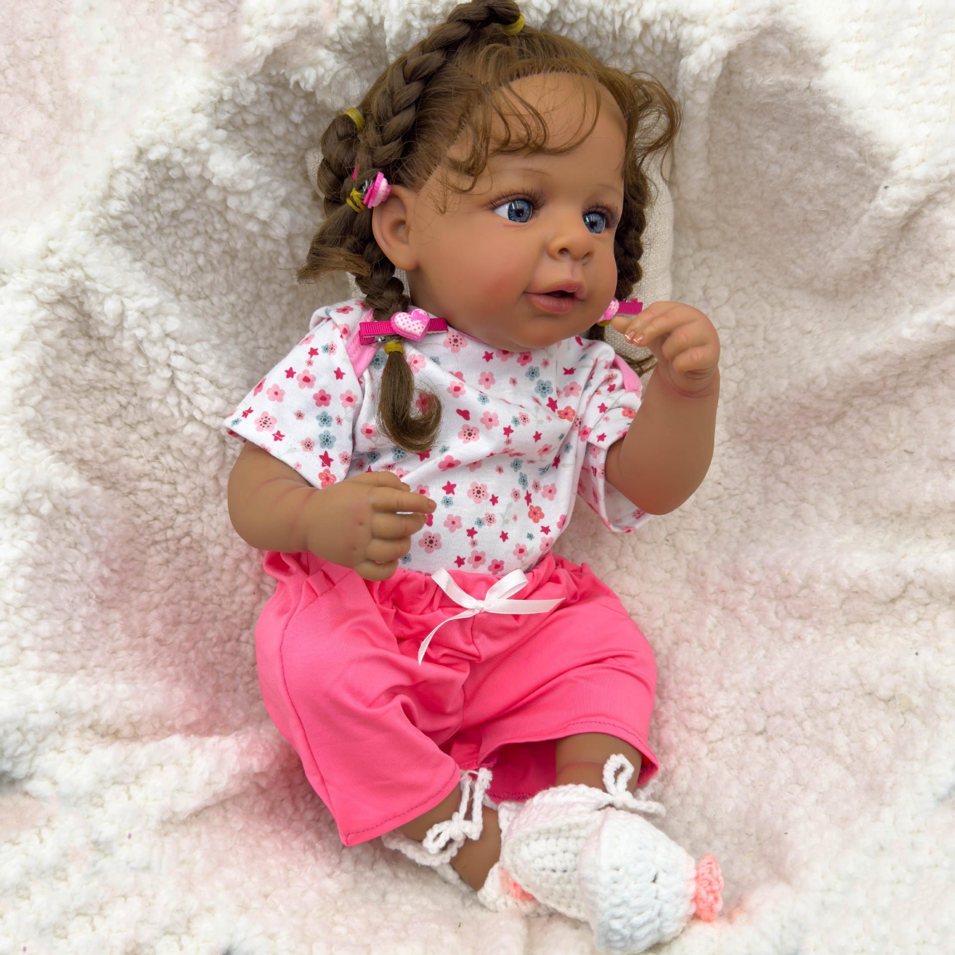 Dark Skin Jaylan bebe Doll Reb - Ethnic Fashion Girls ulasan dan harga