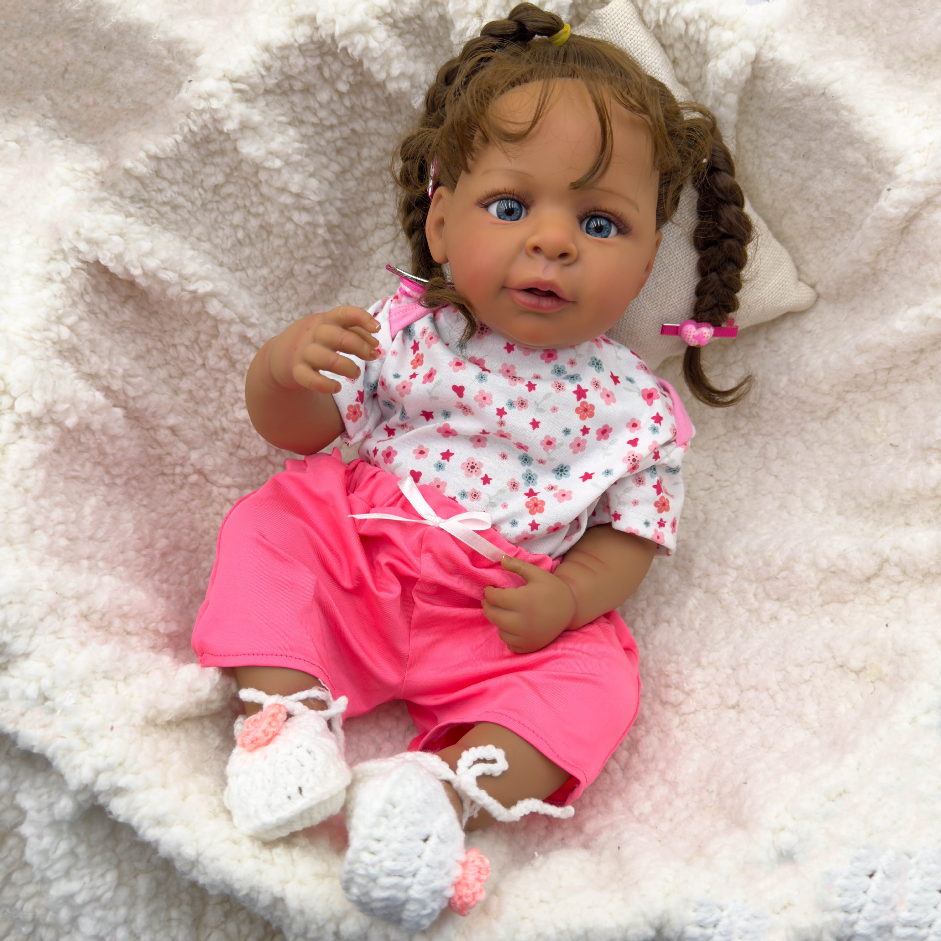 Dark Skin Jaylan bebe Doll Reb - Ethnic Fashion Girls ulasan dan harga