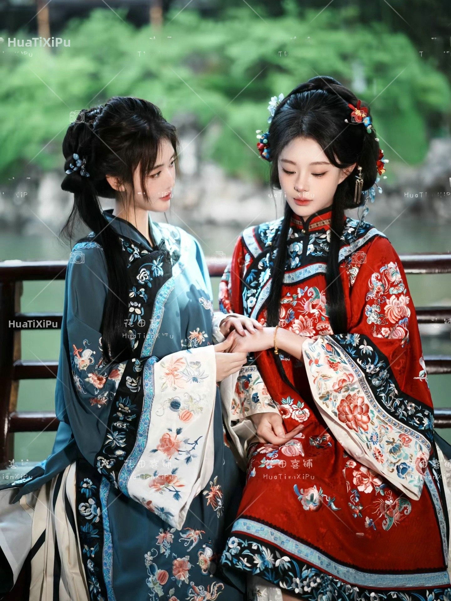 Blue And White Porcelain Hanfu - Ethnic Fashion Shoot ulasan dan harga