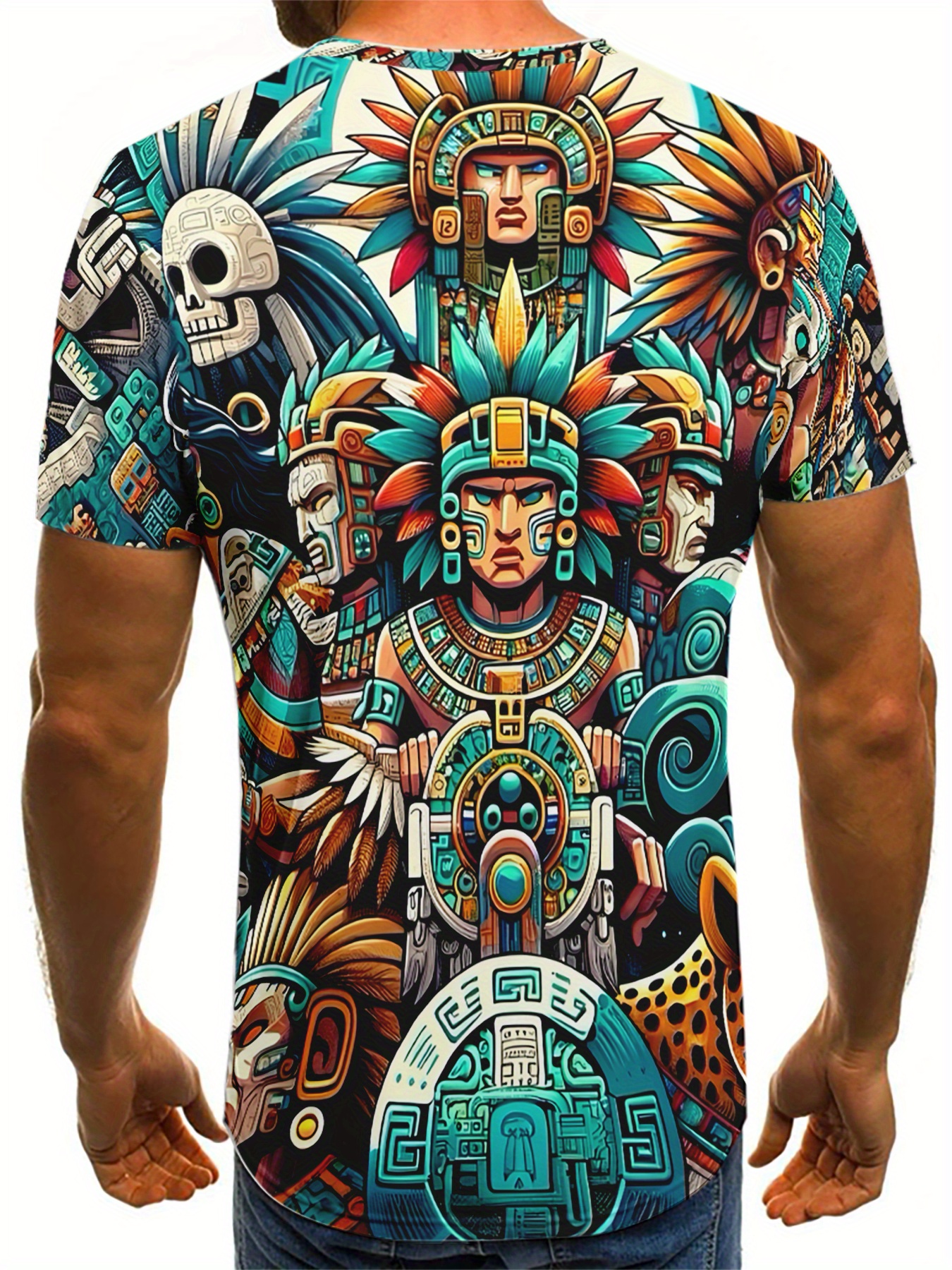Men's Men And Skull With Ethni - Ethnic Fashion Illustration ulasan dan harga