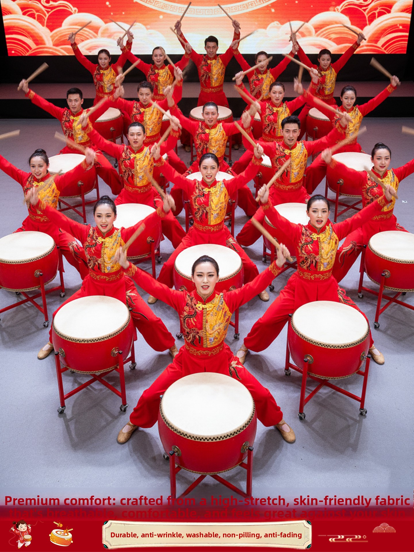 New 2025 Waist Drum Performanc - Ethnic Wear ulasan dan harga