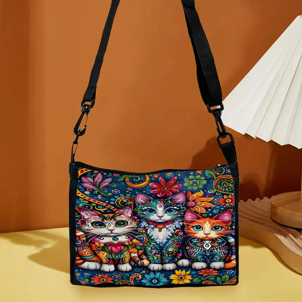 1PC Cat Crossbody Bag Ethnic D - Ethnic Fashion Illustration ulasan dan harga