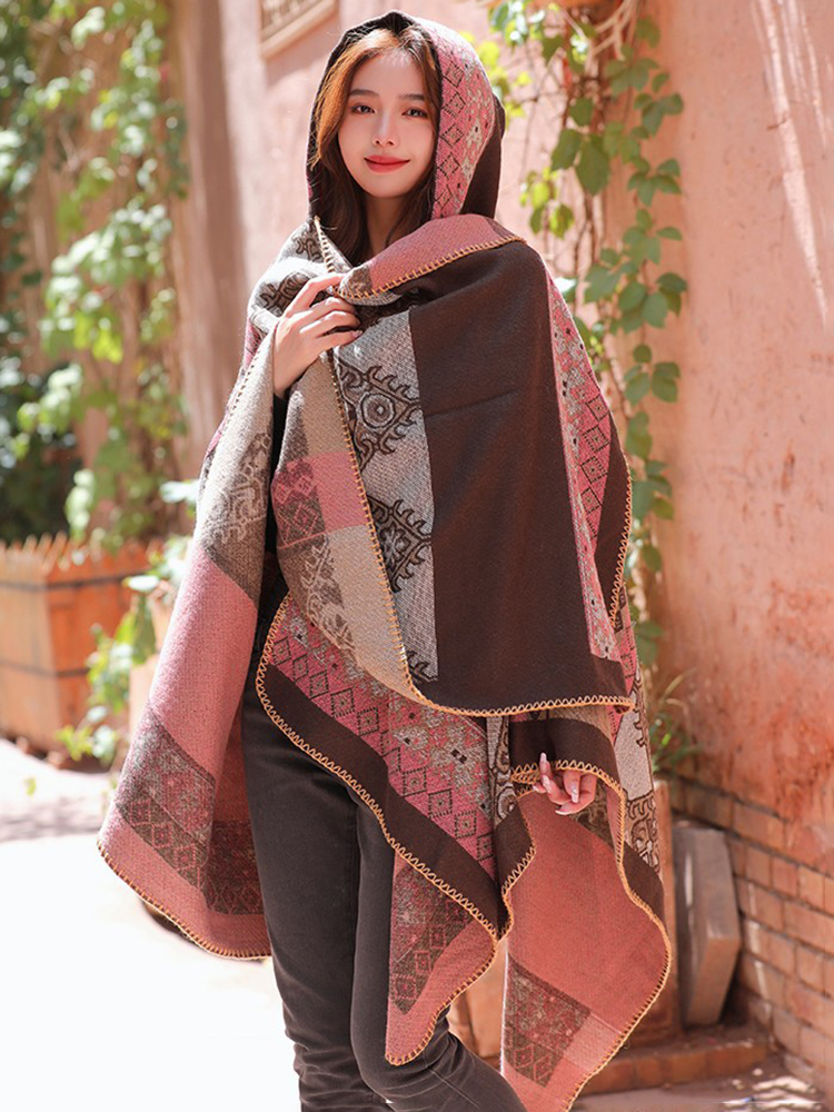 Jastie Retro Ethnic Large Shaw - Winter Ethnic Fashion For Women ulasan dan harga