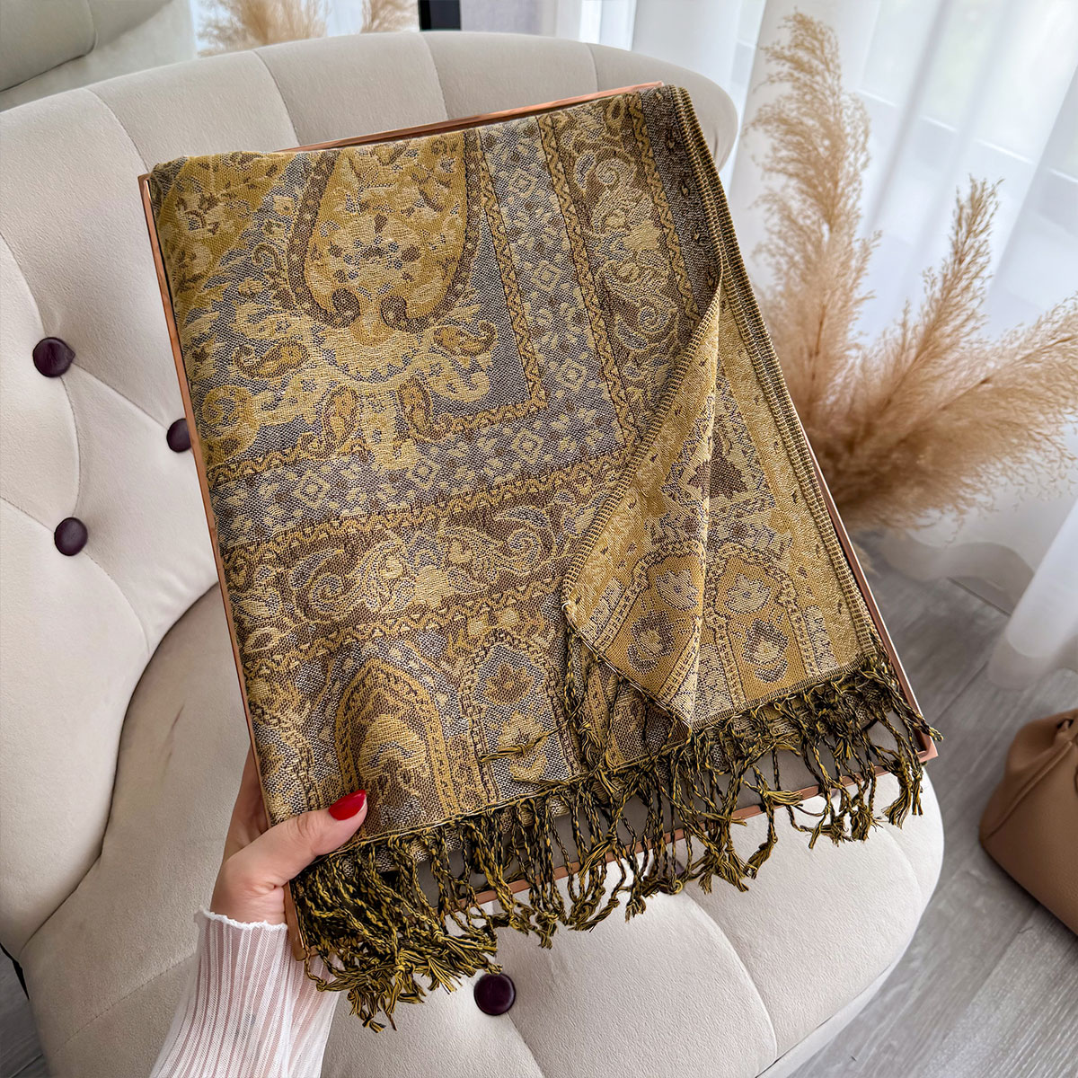 2025 Tassel Blanket Design Eth - Winter Ethnic Fashion For Women ulasan dan harga