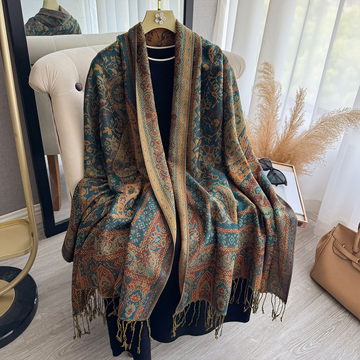 2025 Tassel Blanket Design Eth - Winter Ethnic Fashion For Women ulasan dan harga