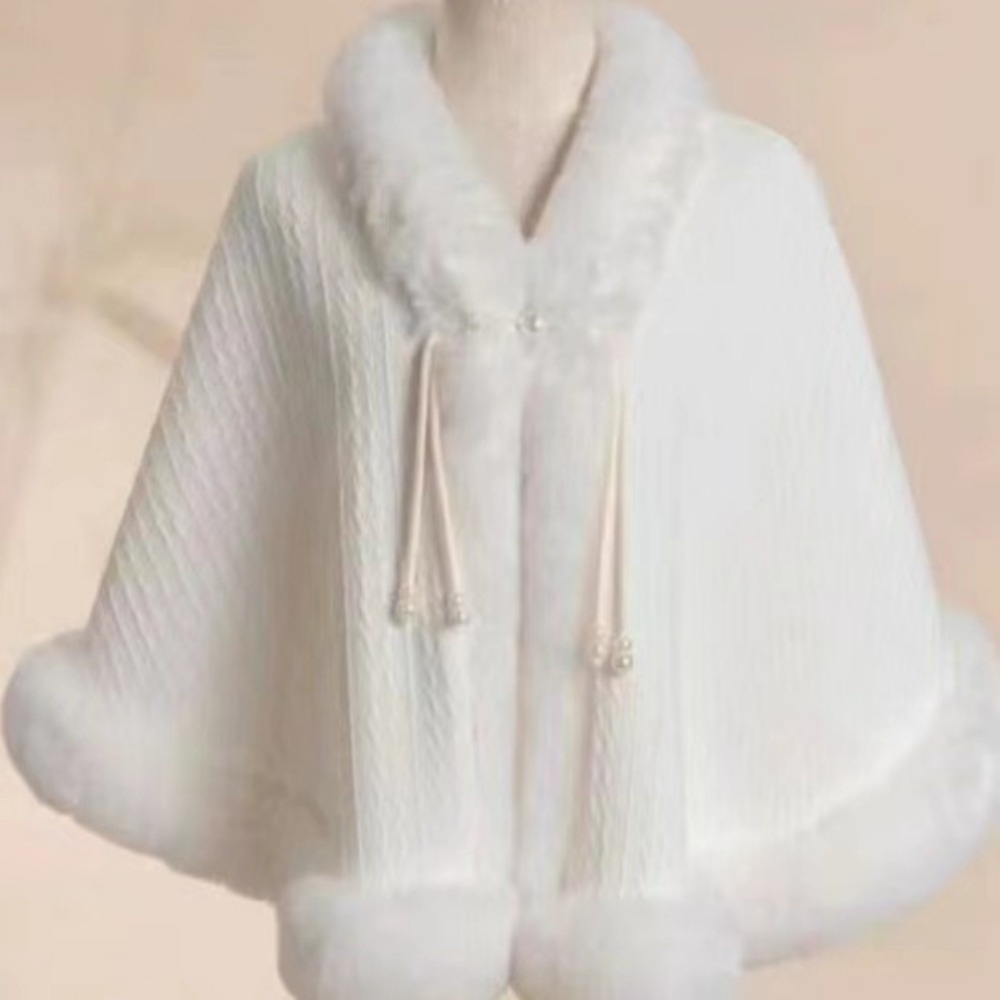 Cloak Capes Ponchos Coats Wome - Winter Ethnic Fashion For Women ulasan dan harga