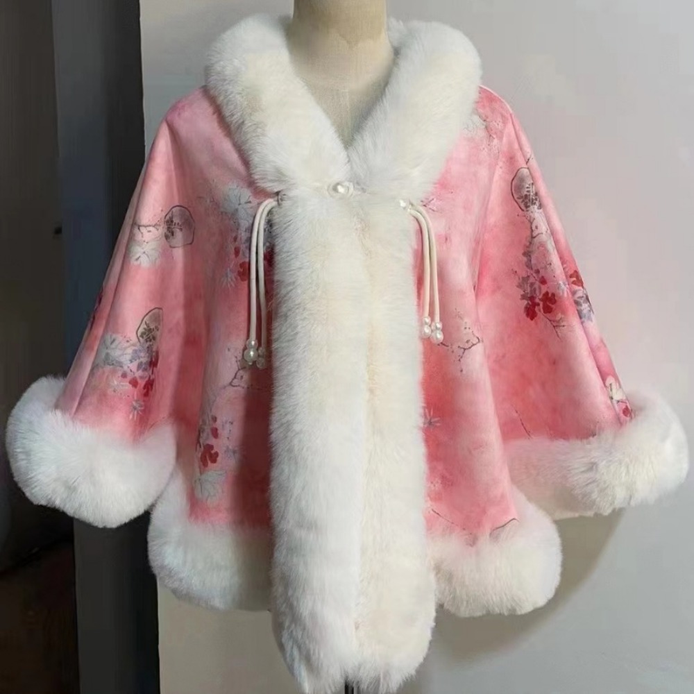 Cloak Capes Ponchos Coats Wome - Winter Ethnic Fashion For Women ulasan dan harga