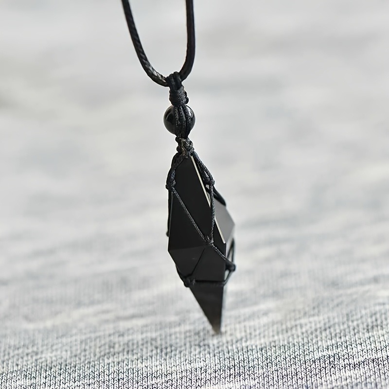 Black Obsidian Arrowhead Cryst - Fashion Ethnic Wear For Men ulasan dan harga