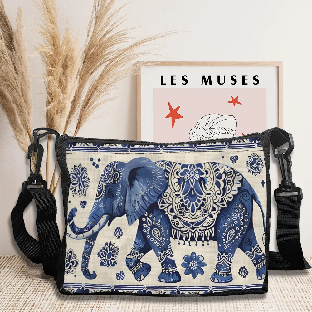 1pc Colorful Elephant Crossbod - Ethnic Fashion Illustration ulasan dan harga