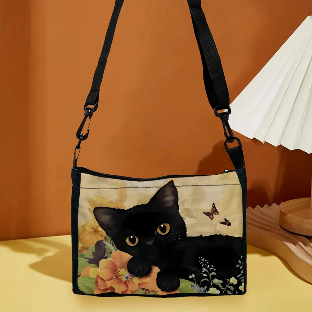Cute Cartoon Cat  Crossbody Ba - Ethnic Fashion Illustration ulasan dan harga