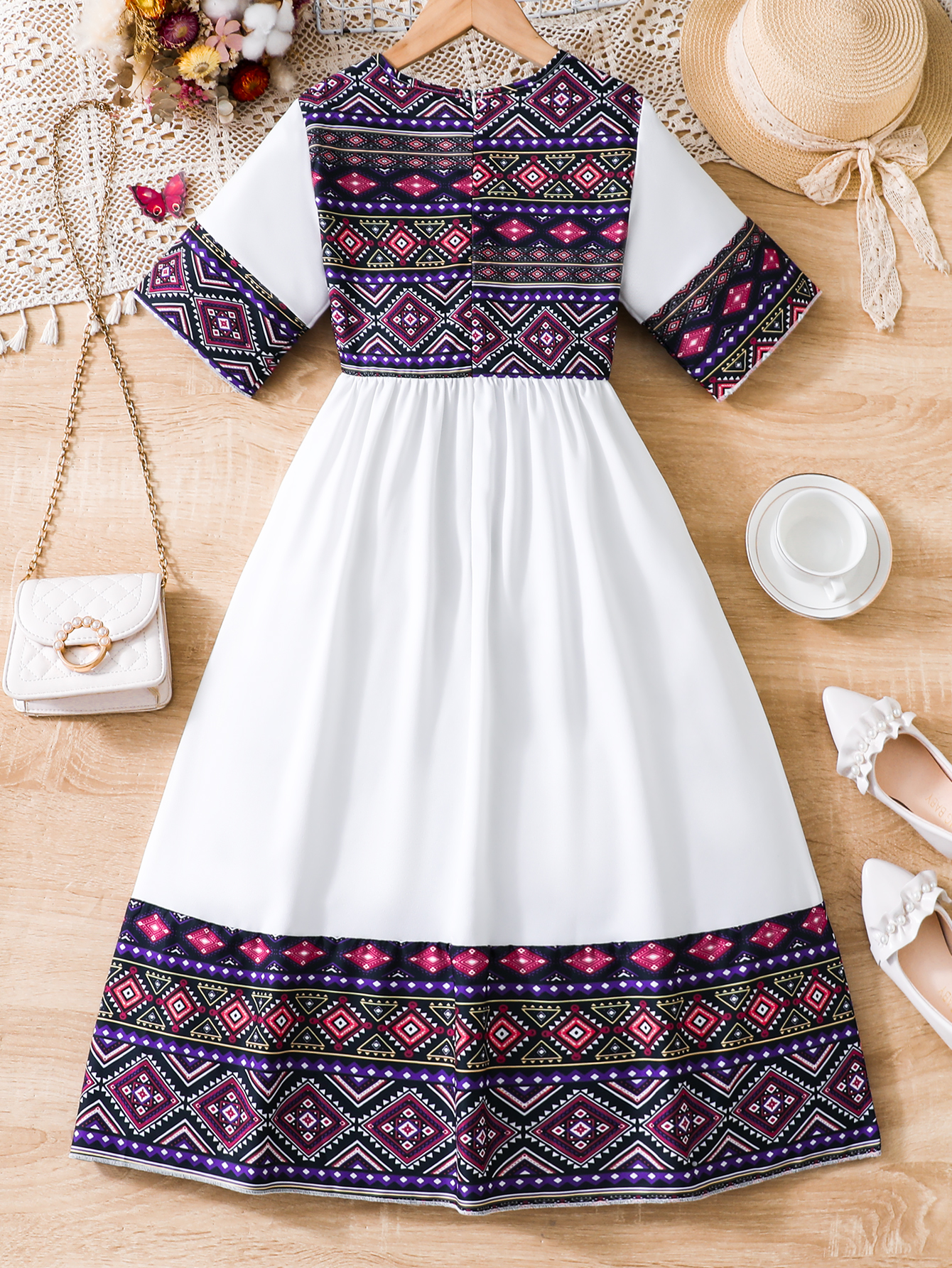Summer children girls ethnic s - Ethnic Fashion Girls ulasan dan harga