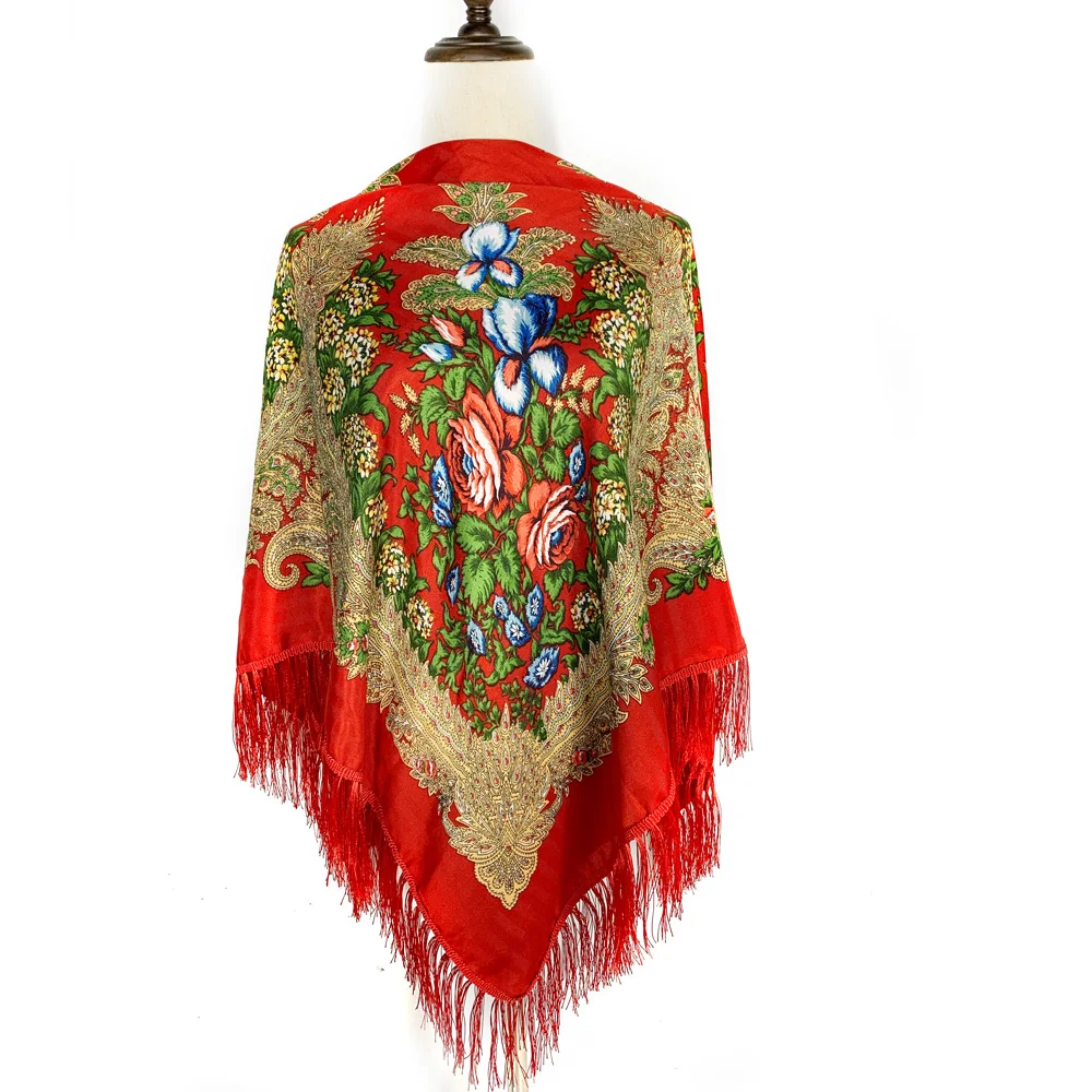 130*130cm Ethnic Style Russian - Winter Ethnic Fashion For Women ulasan dan harga