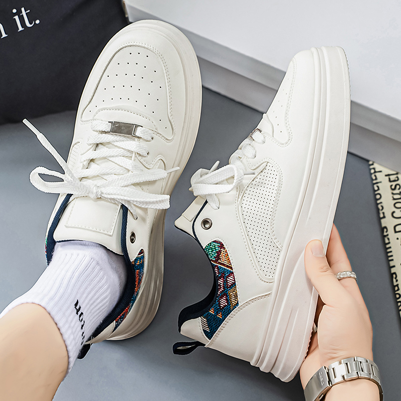 Men's White Platform Skate Sho - Fashion Ethnic Wear For Men ulasan dan harga