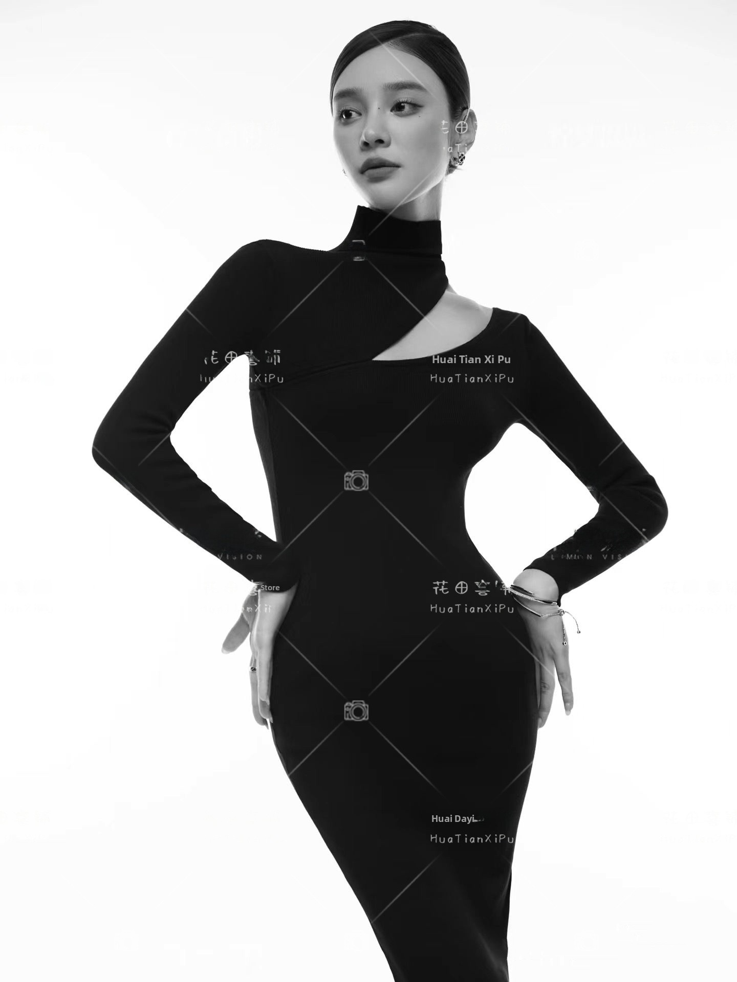 2026 New Korean Style Black Dr - Ethnic Fashion Shoot ulasan dan harga